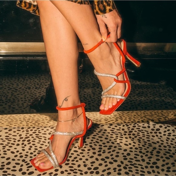 Elegant Beige and Silver Women's Sandals - Picture 11 of 11